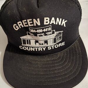 Vintage Men’s Green Bank Country store in West Virginia hat.
